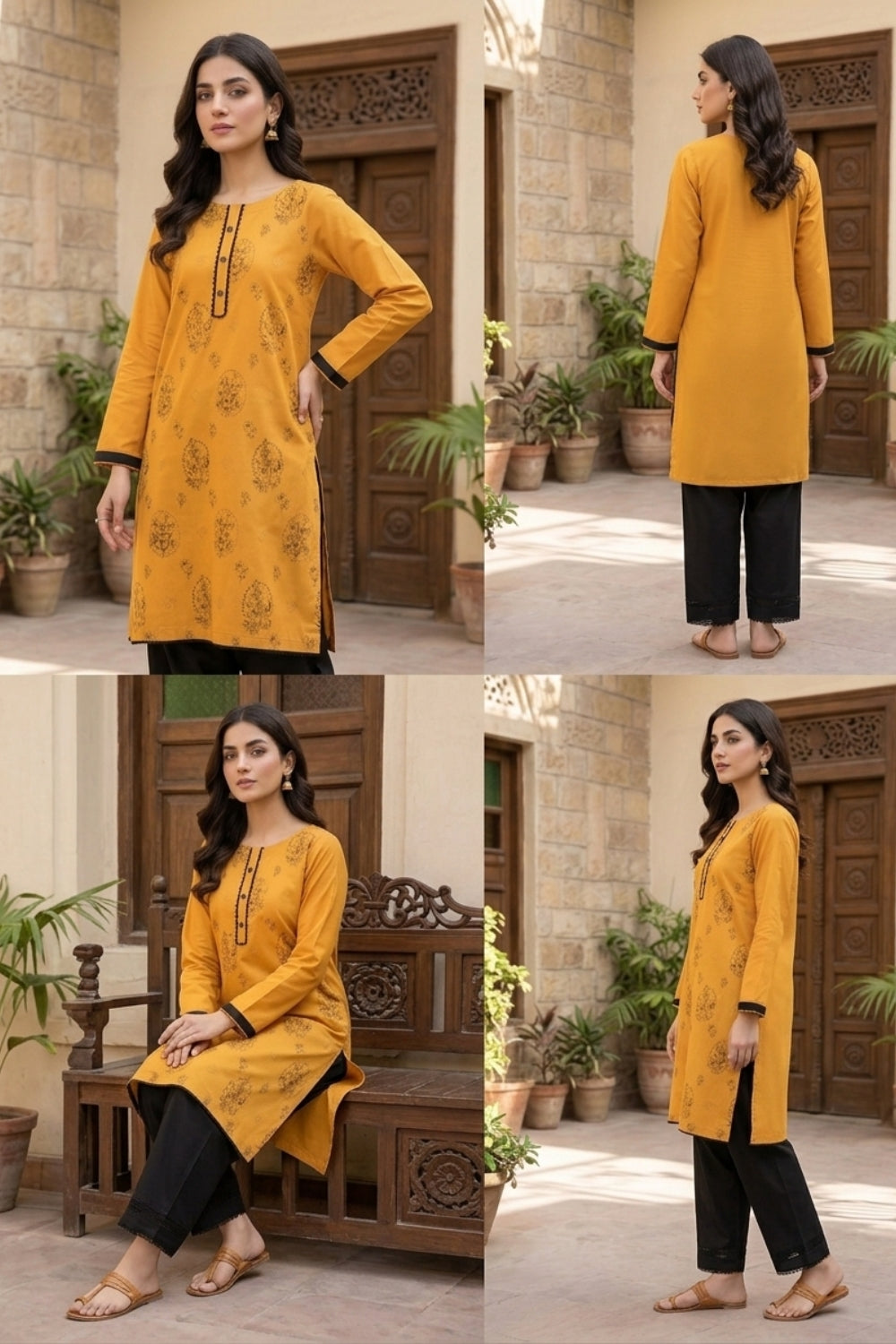 Golden Bloom | 2 PCS
