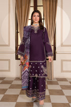 Purple Embroidered | 3 PCS