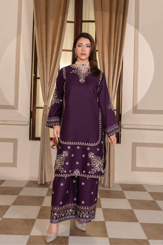 Purple Embroidered | 3 PCS