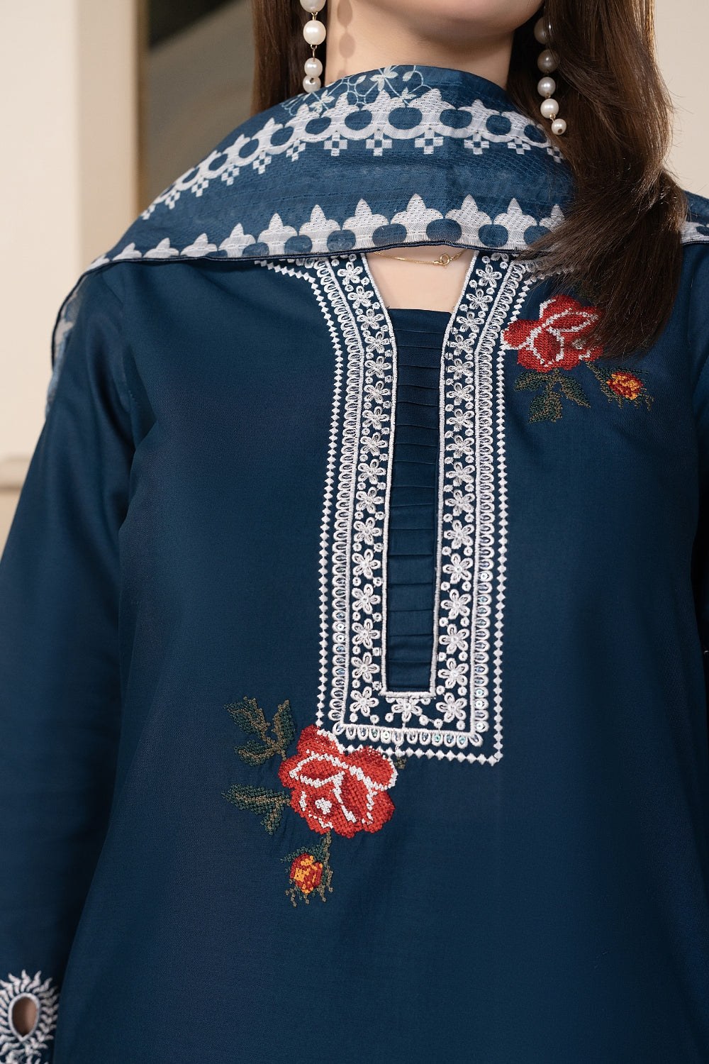 Blue Embroidered | 3 PCS