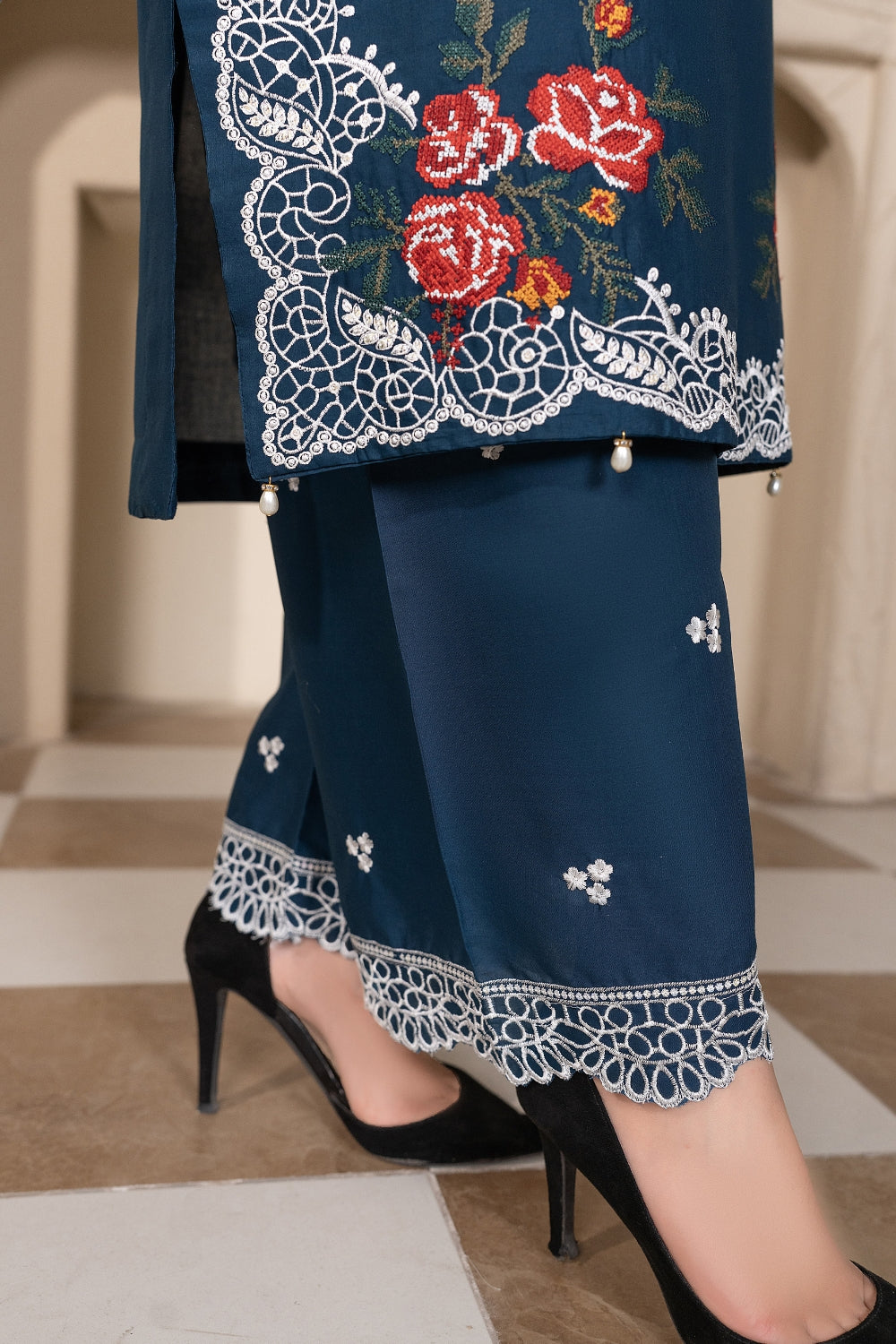 Blue Embroidered | 3 PCS