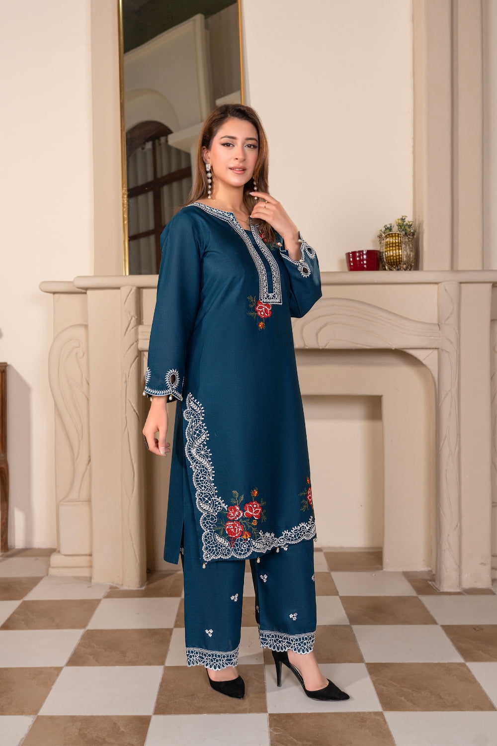 Blue Embroidered | 3 PCS