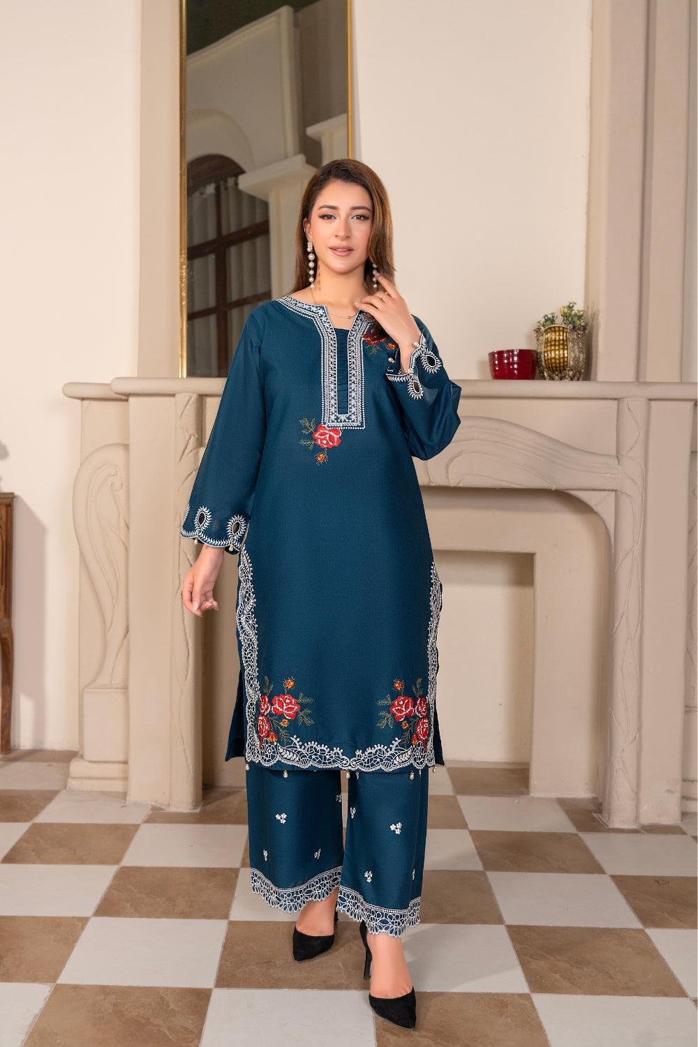 Blue Embroidered | 3 PCS