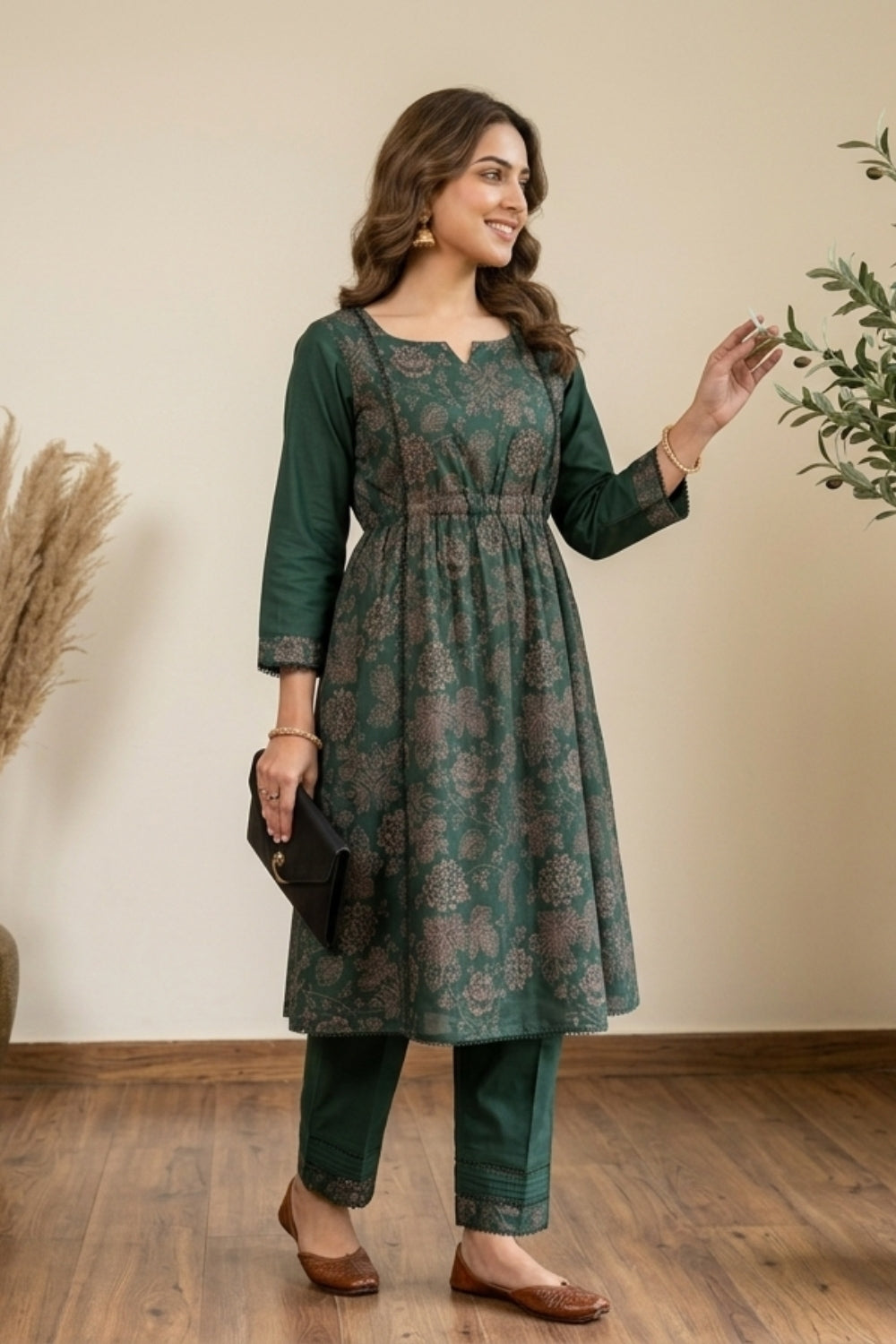 Emerald Embroidered | 2 PCS