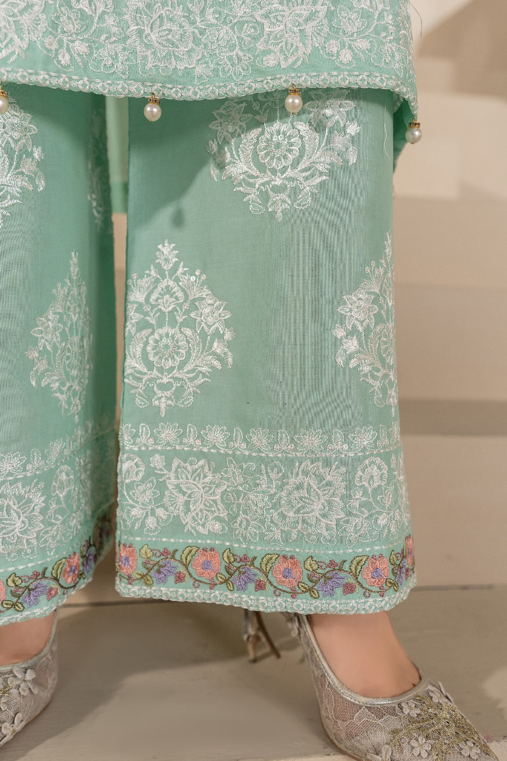 Aqua Embroidered | 3 PCS