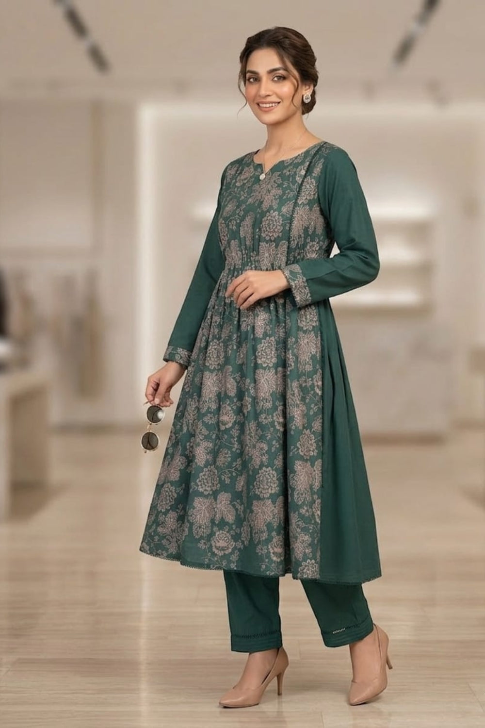 Emerald Embroidered | 2 PCS